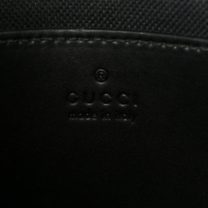 GG Supreme Monogram Web Small Flat Messenger Bag Black Grey