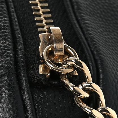 Caviar Quilted Business Affinity Waist Belt Bag Black