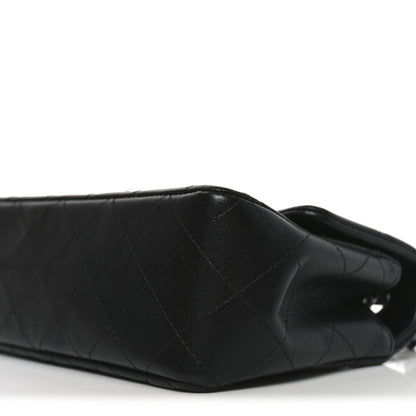 Lambskin Quilted Mini Rectangular Flap Black