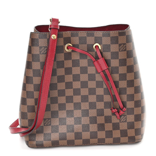 Damier Ebene Neonoe MM Cherry Berry