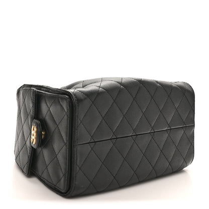 Caviar Quilted Small Chanel 25 Handbag Black