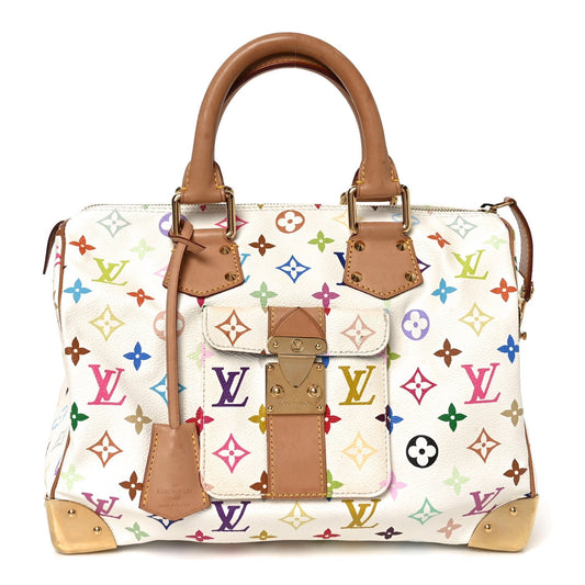 Monogram Multicolor Speedy 30 White