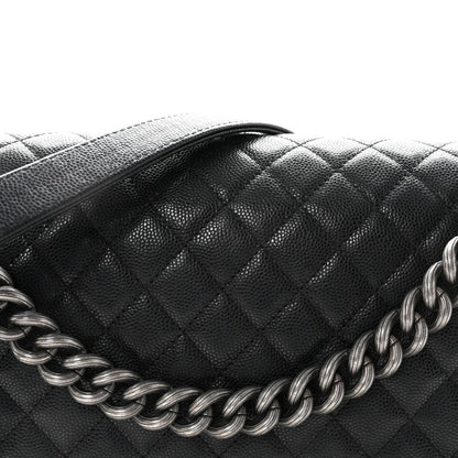 Caviar Quilted New Medium Boy Flap Black