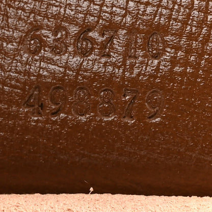 GG Supreme Monogram Azalea Calfskin Web Medium Jackie 1961 Hobo Beige Ebony Brown Sugar