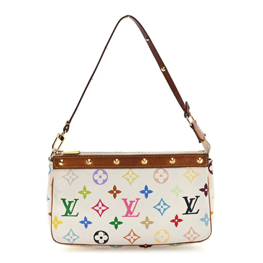 Monogram Multicolor Pochette Accessories White