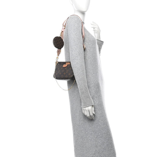 Monogram Multi Pochette Accessories Rose Clair