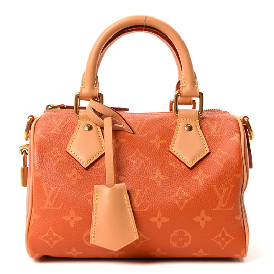 Calfskin Monogram Speedy P9 Bandouliere 20 Ochre