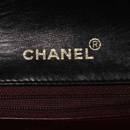 Lambskin Quilted Mini Square Flap Black