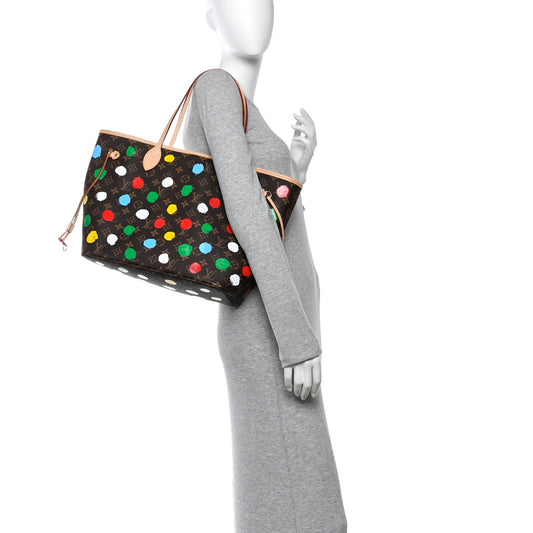 LV X YK Monogram Dots Neverfull MM