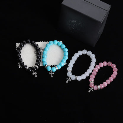 Chrome Hearts Cross Heart Bracelet
