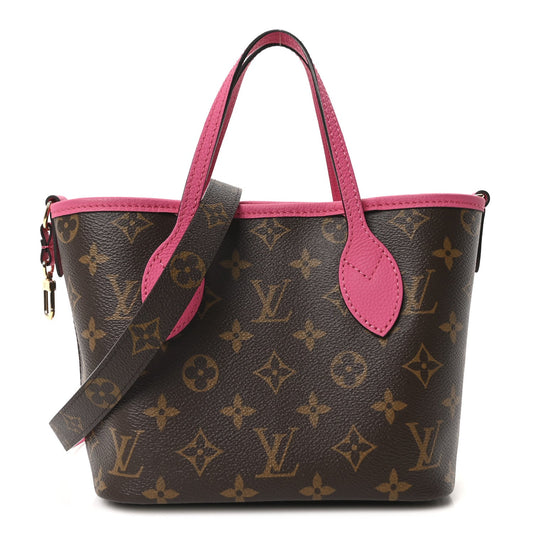 Monogram Neverfull Inside Out Bandouliere BB Rose Pondichery