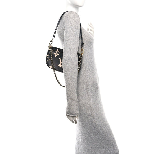 Empreinte Monogram Giant Multi Pochette Accessories Black Beige