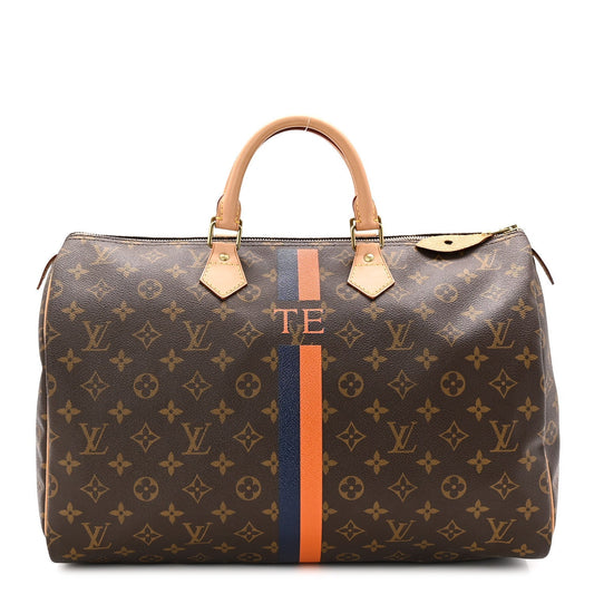 Monogram My LV Heritage Speedy 40 Orange Navy