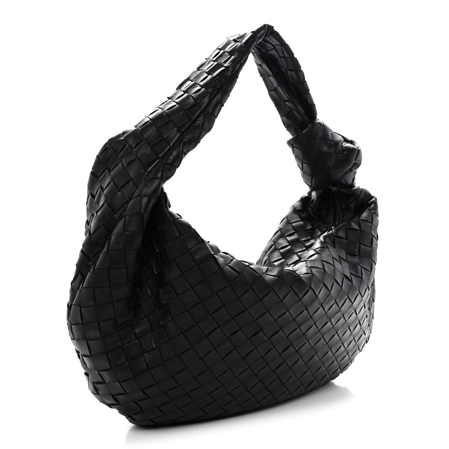 Nappa Intrecciato Small Jodie Hobo Black