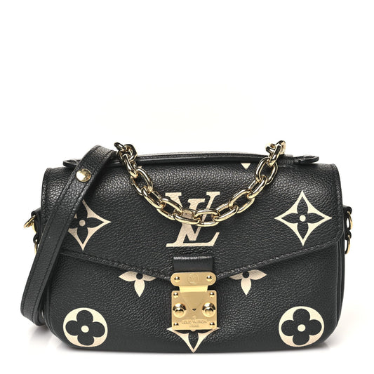 Empreinte Monogram Giant Pochette Metis East West Black Beige