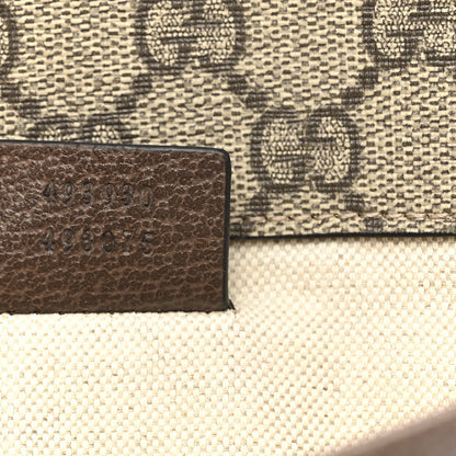 GG Supreme Monogram Neo Vintage Web Belt Bag Brown