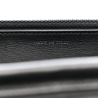 Crumpled Calfskin Quilted Wallet On Chain WOC So Black