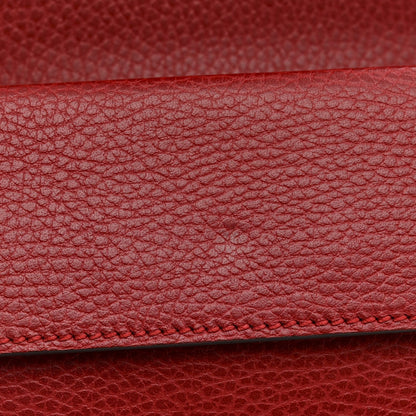 Dollar Calfskin Enamel Dionysus Shoulder Bag Hibiscus Red Electric Blue