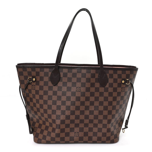 Damier Ebene Neo Neverfull MM Rose Ballerine