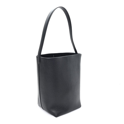 Grained Calfskin Medium N/S Park Tote Black