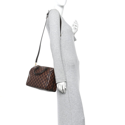 Damier Ebene Speedy Bandouliere 25