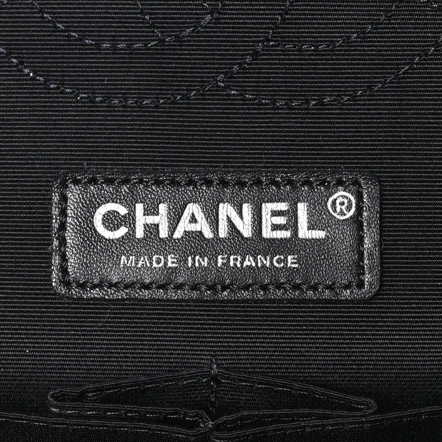 Caviar Tweed Houndstooth Quilted Medium Double Flap Black Grey