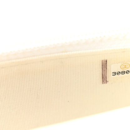 Calfskin Quilted Mini Maxi Pearls Wallet On Chain WOC White