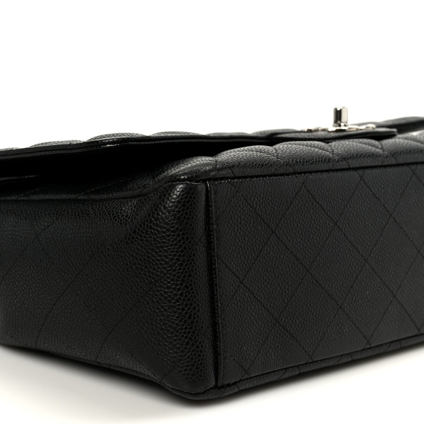 Caviar Quilted Maxi Double Flap Black