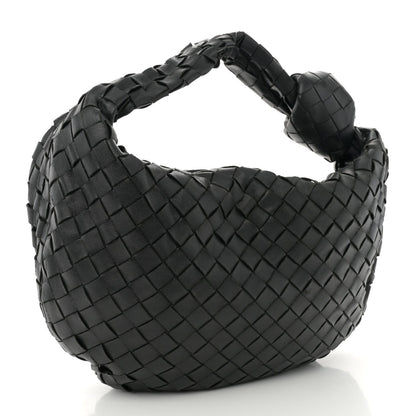 Nappa Intrecciato Teen Jodie Hobo Black