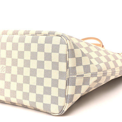 Damier Azur Neo Neverfull MM Rose Ballerine