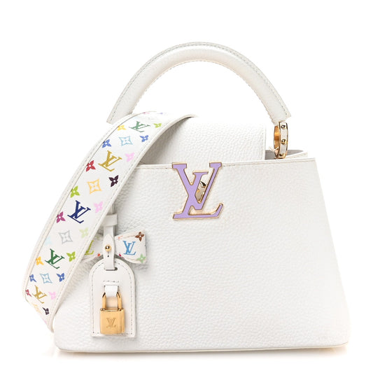 LV X TM Taurillon BB Capucines Blanc