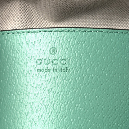 Monogram Jumbo GG Textured Dollar Calfskin Small Ophidia Dome Shoulder Bag Beige Pepperlight Mint