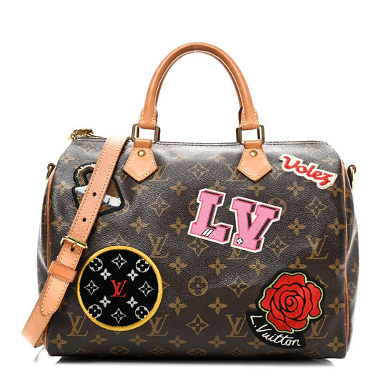 Monogram Patches Speedy Bandouliere 30