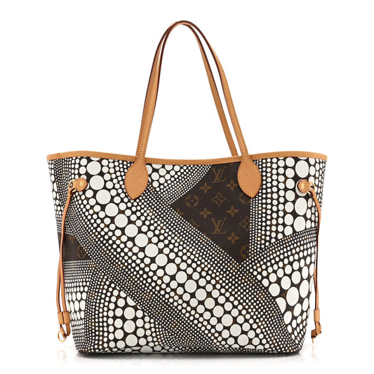 Monogram Kusama Waves Neverfull MM White