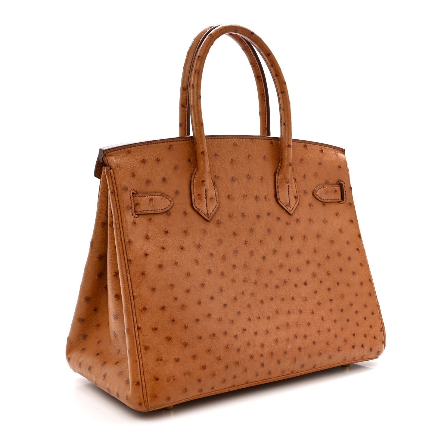 Ostrich Birkin 30 Cognac