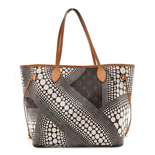 Monogram Kusama Waves Neverfull MM White