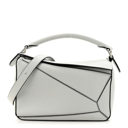 Calfskin Small Puzzle Bag Kaolin