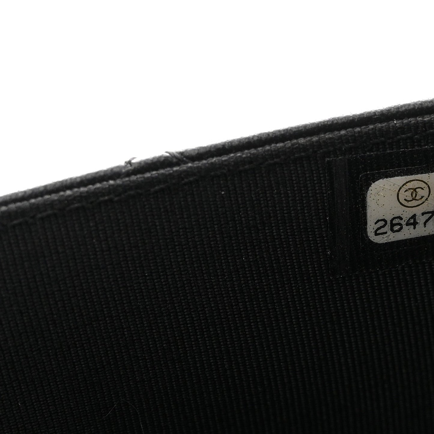 Lambskin Quilted Wallet On Chain WOC Black