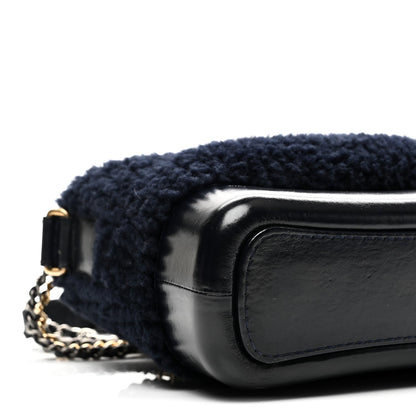 Shearling Small Gabrielle Hobo Navy