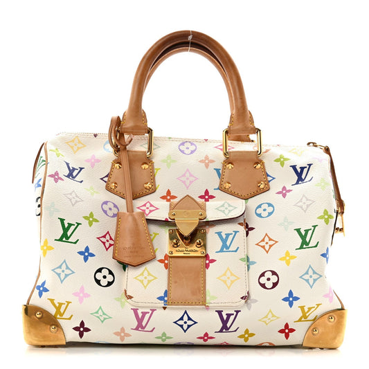 Monogram Multicolor Speedy 30 White