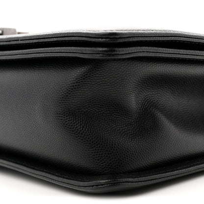 Caviar Quilted New Medium Boy Flap Black