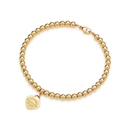 Tiffany Return to Tiffany Heart Tag Bead Bracelet