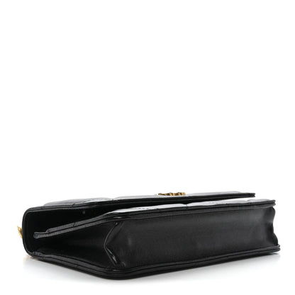 Lambskin Quilted Chanel 19 Wallet On Chain WOC Black