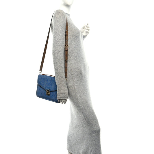 Epi Reverse Monogram Pochette Metis Denim Light