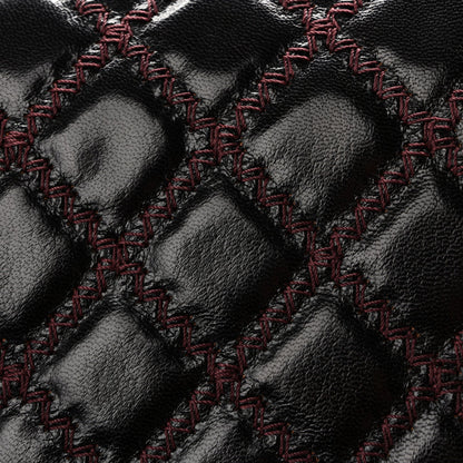 Goatskin Quilted New Medium Boy Handle Flap Burgundy