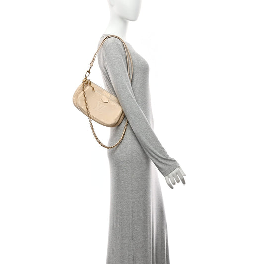 Empreinte Monogram Giant Multi Pochette Accessories  Cream