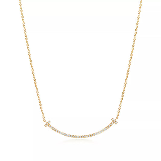Tiffany T Smile Pendant with Diamonds