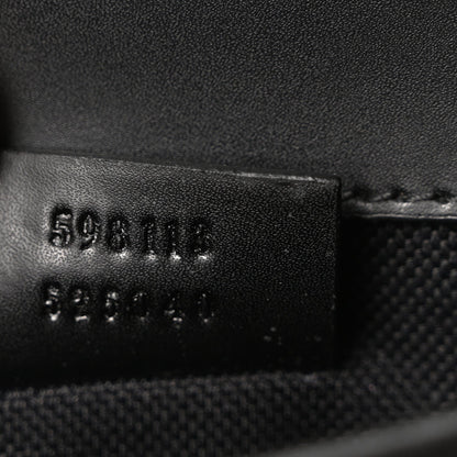GG Supreme Monogram Web Slim Belt Bag Black Grey