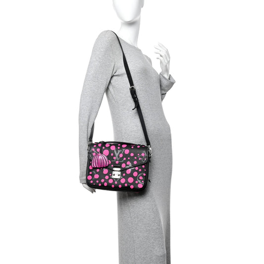 LV x YK Empreinte Monogram Giant Pochette Metis Black Fuchsia