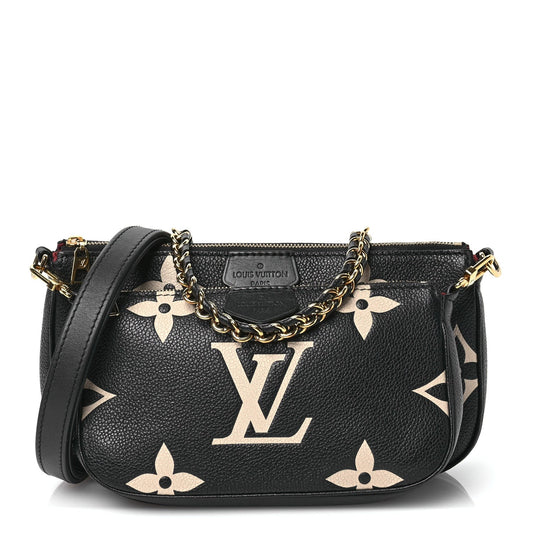 Empreinte Monogram Giant Multi Pochette Accessories Black Beige